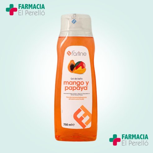 FARLINE GEL DE BAÑO MANGO Y PAPAYA  750 ML