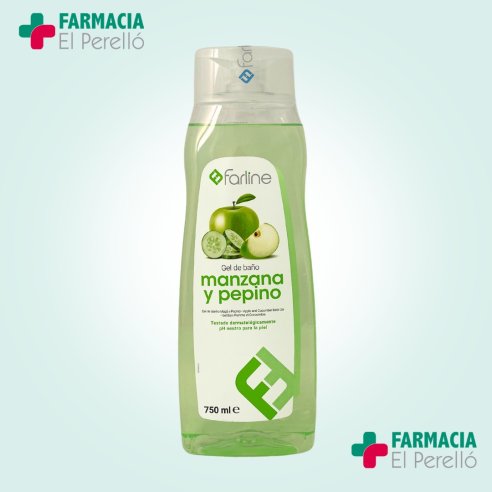 FARLINE GEL DE BAÑO MANZANA Y PEPINO 750 ML
