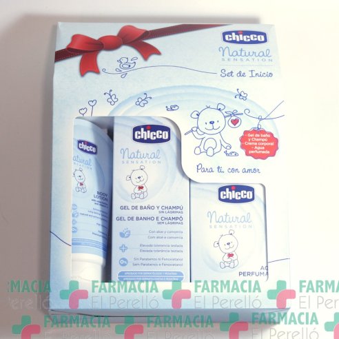 CHICCO SET INICIO GEL  CHAMPUAGUA PERFUMADA