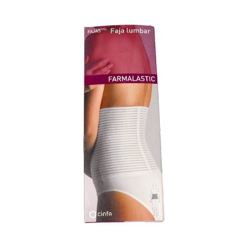 FAJA LUMBAR FARMALASTIC VELCRO BLANCA T- 1