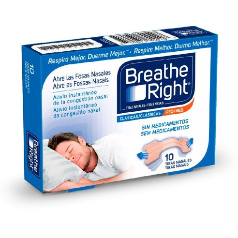 BREATHE RIGHT TIRA ADH NASAL T- PEQ-MED 10 U