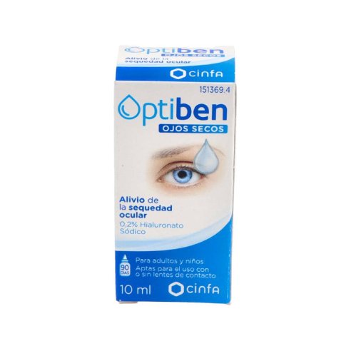 OPTIBEN OJOS SECOS GOTAS SEQUEDAD OCULAR 10 ML