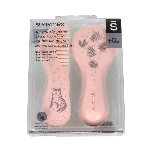 CEPILLO Y PEINE INFANTIL SOFT SUAVINEX ROSA...
