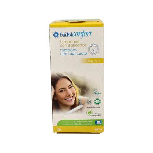 TAMPONES 100ALGODON FARMACONFORT REGULAR 16 U