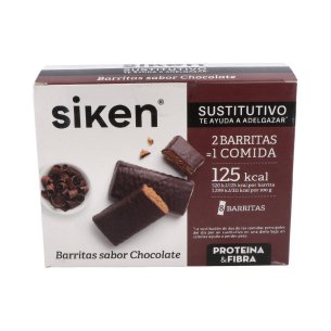 SIKEN PROTEIN SUSTITUTIVO BARRITA  44 G CHOCOLATE 8 U