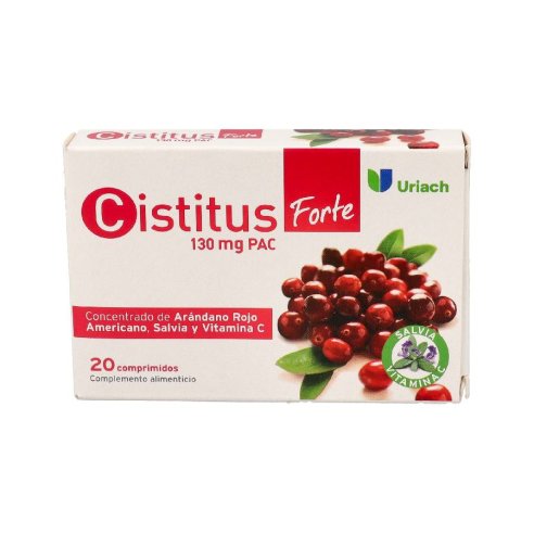 CISTITUS FORTE COMPRIMIDOS  130 MG PACS 20 COMP