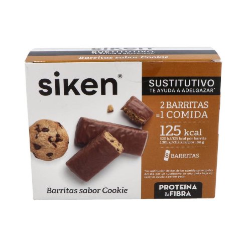SIKEN PROTEIN SUSTITUTIVO BARRITA  44 G COOKIE 8 U