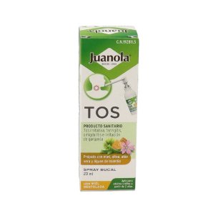 JUANOLA TOS SPRAY BUCAL  SABOR MIEL MENTOLADA 120 ML