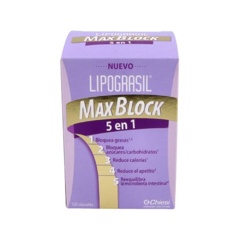 LIPOGRASIL MAXBLOCK 5 EN 1 120  120 CAPSULAS