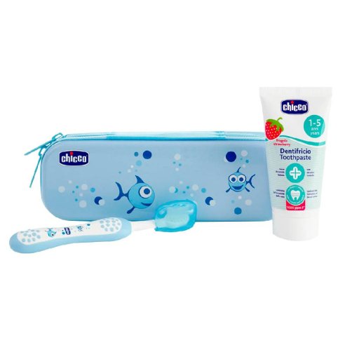 CHICCO SET DENTAL SIEMPRE SONRIENTE  AZUL