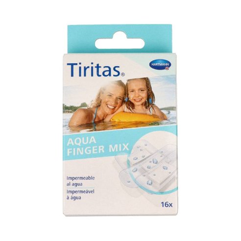 TIRITAS AQUA FINGER APOSITO ADHESIVO MIX 16 U