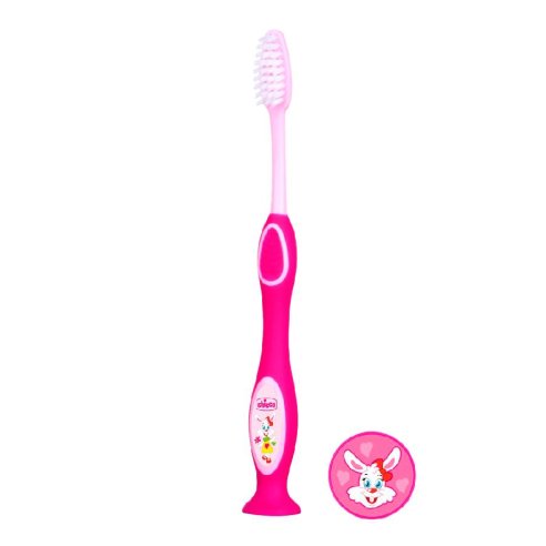 CEPILLO DIENTES DE LECHE CHICCO 3-6 AÑOS ROSA