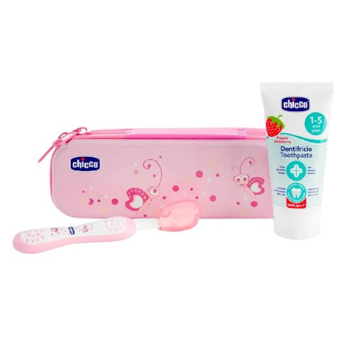 CHICCO SET DENTAL SIEMPRE SONRIENTE  ROSA