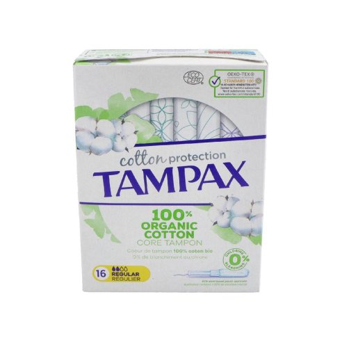 TAMPAX COTTON PROTECTION  REGULAR 16 U