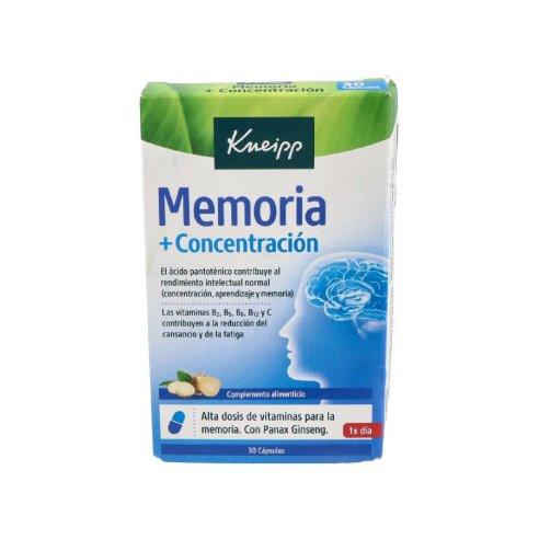 KNEIPP MEMORIA Y CONCENTRACION 30 CAPSULAS