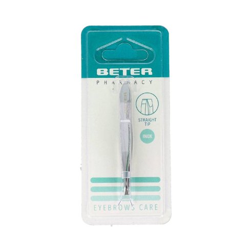 PINZAS DEPILAR BETER CROMADA P RECTA 7,2 CM
