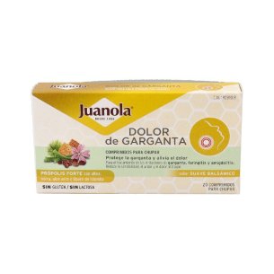 JUANOLA DOLOR DE GARGANTA PROPOLIS FORTE  SABOR SUAVE...