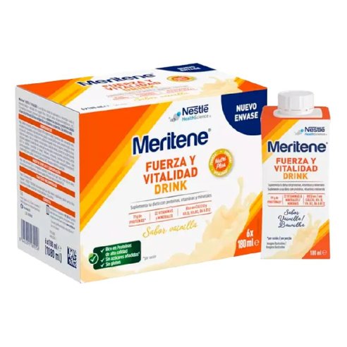 MERITENE FUERZA Y VITALIDAD DRINK  6 BOTELLAS...