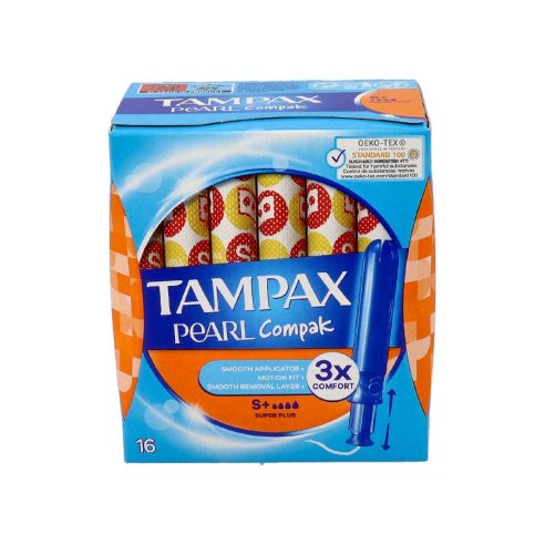 TAMPAX COMPAK PEARL TAMPON 100ALGODON  SUPER...