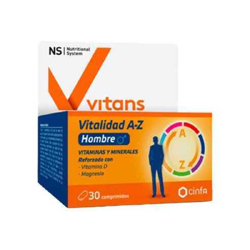 NS VITANS VITALIDAD A-Z HOMBRE  30 COMPRIMIDOS