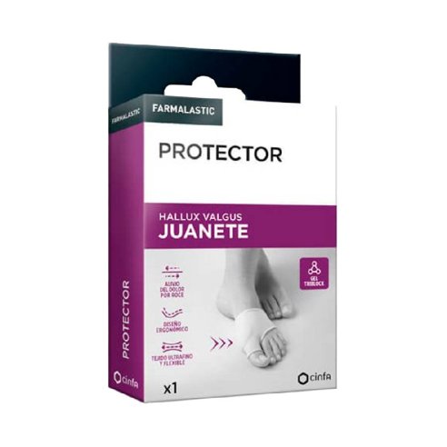 PROTECTOR JUANETE FARMALASTIC 1 UNIDAD TALLA UNICA