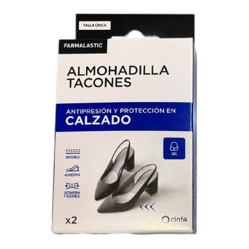 ALMOHADILLA TACONES FARMALASTIC 2 UNIDADES...