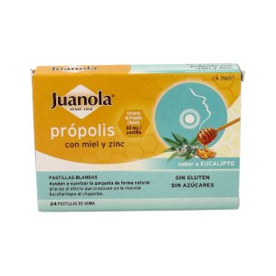 JUANOLA PROPOLIS MIEL Y ZINC  PASTILLAS DE GOMA...