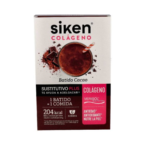 SIKEN SUSTITUTIVO COLAGENO BATIDO  6 SOBRES 50...